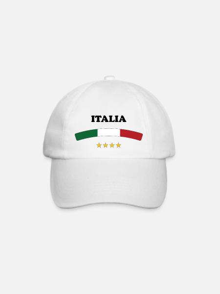 Italie / Italia - Baseballkappe - Weiß/Weiß