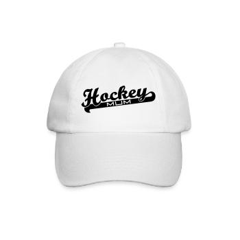 Hockey-Mamma-Skript - Baseballkappe - Weiß/Weiß - Vorne