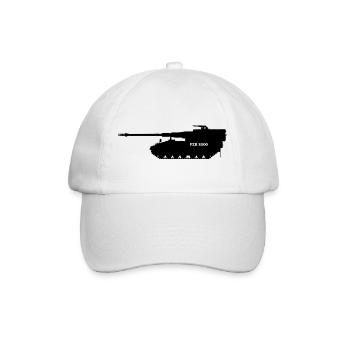 Panzerhaubitze 2000 - Baseballkappe - Weiß/Weiß - Vorne