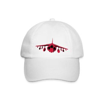 Harrier Vorder - Baseballkappe - Weiß/Weiß - Vorne