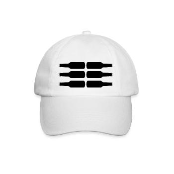 sixpack 2 - Baseballkappe - Weiß/Weiß - Vorne
