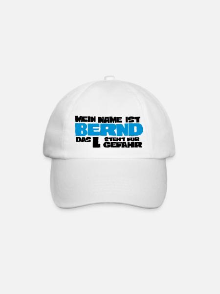 bernd - Baseballkappe - Weiß/Weiß