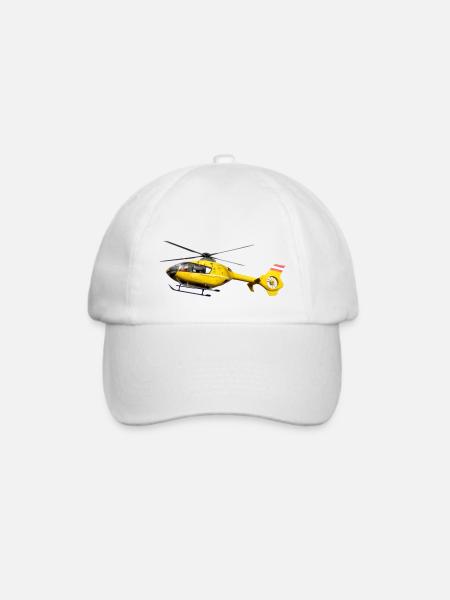 Rettungshubschrauber EC135 - Baseballkappe - Weiß/Weiß