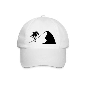 wüstendüne düne sahara wüste - Baseballkappe - Weiß/Weiß - Vorne