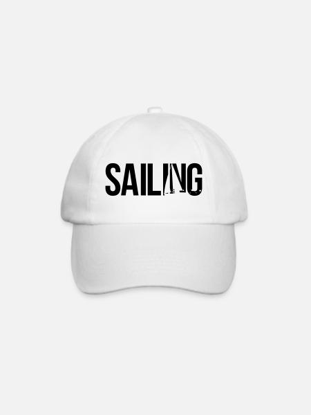 sailing segeln - Baseballkappe - Weiß/Weiß
