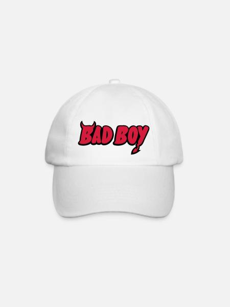 Bad Boy - Baseballkappe - Weiß/Weiß