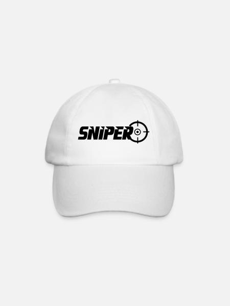 sniper - Baseballkappe - Weiß/Weiß