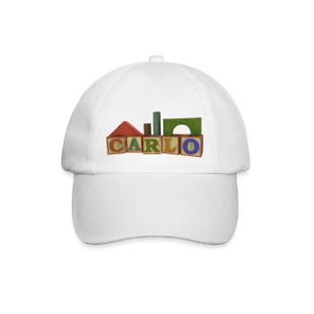 Carlo - Baseballkappe - Weiß/Weiß - Vorne