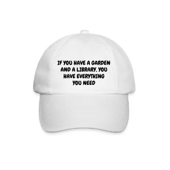 Garden - Gardener - Gardening - Green - Nature - Baseballkappe - Weiß/Weiß - Vorne