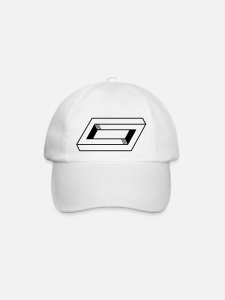 geometrisch - Baseballkappe - Weiß/Weiß