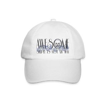 Awesome Simple Is Not My Way - Baseballkappe - Weiß/Weiß - Vorne
