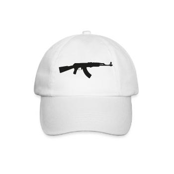 AK-47 - Baseballkappe - Weiß/Weiß - Vorne