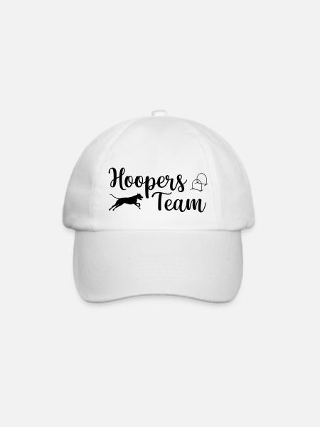 Hoopers Team Hundesport Design - Baseballkappe - Weiß/Weiß