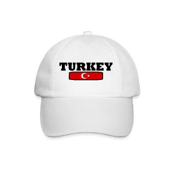 Türkei - Baseballkappe - Weiß/Weiß - Vorne