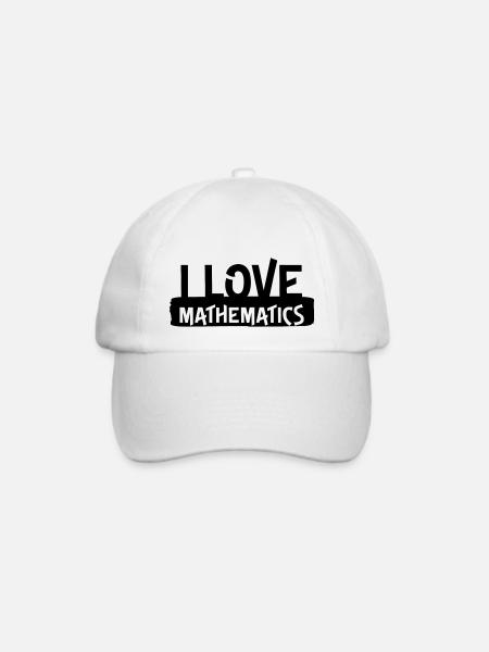 Geschenk Mathestudent / Mathestudentin - Baseballkappe - Weiß/Weiß