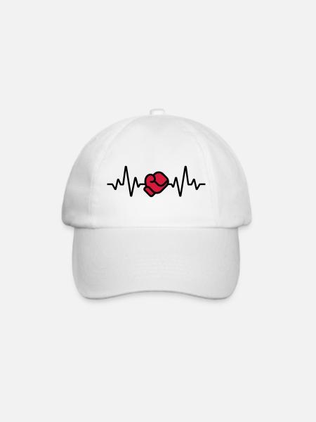 Boxen - Baseballkappe - Weiß/Weiß