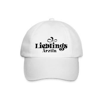Lieblings Ärztin - Baseballkappe - Weiß/Weiß - Vorne