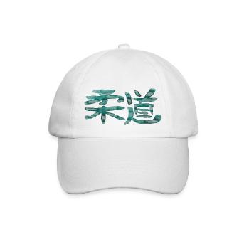 Judo (Japanisch) TUSCHE - Baseballkappe - Weiß/Weiß - Vorne