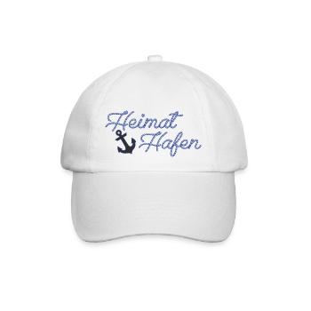 Heimat Hafen - Baseballkappe - Weiß/Weiß - Vorne
