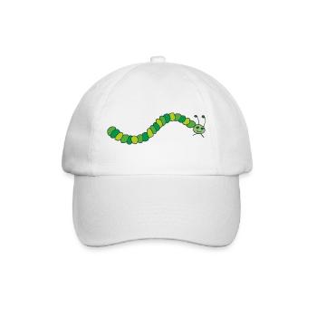 raupe - Baseballkappe - Weiß/Weiß - Vorne