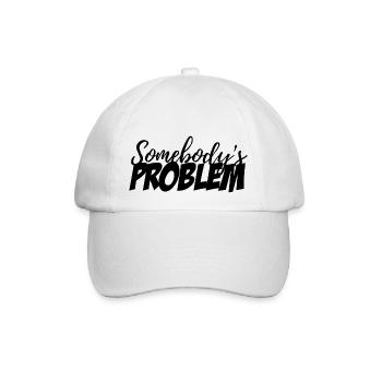 Jemandes Problem - Baseballkappe - Weiß/Weiß - Vorne