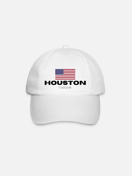 Houston - Baseballkappe - Weiß/Weiß