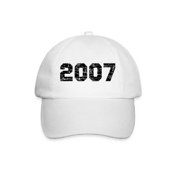 2007 - Baseballkappe - Weiß/Weiß - Vorne