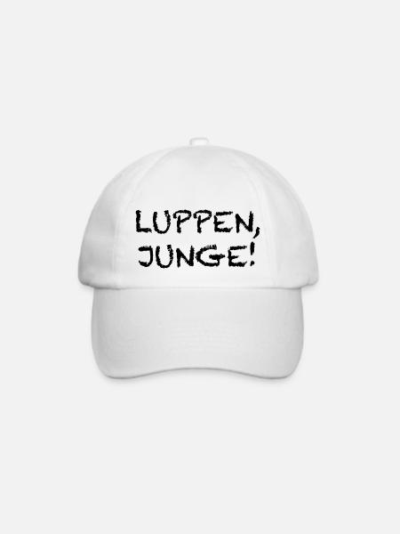 Luppen Junge - Baseballkappe - Weiß/Weiß