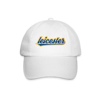 Leicester Script Swoosh auf Kleidung - Baseballkappe - Weiß/Weiß - Vorne