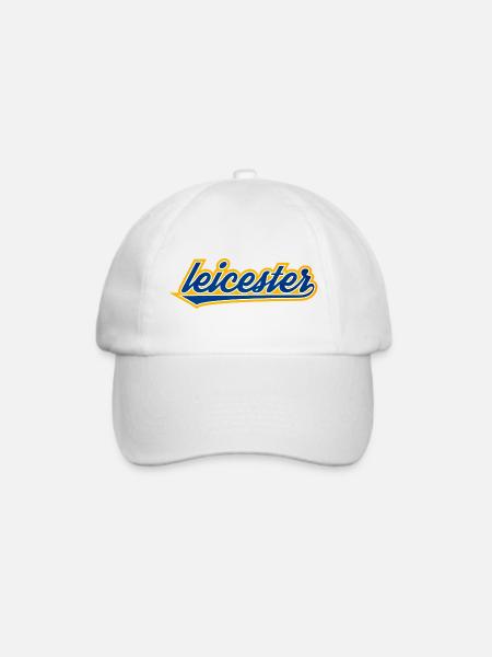 Leicester Script Swoosh auf Kleidung - Baseballkappe - Weiß/Weiß