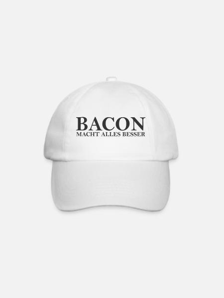BACON - Baseballkappe - Weiß/Weiß