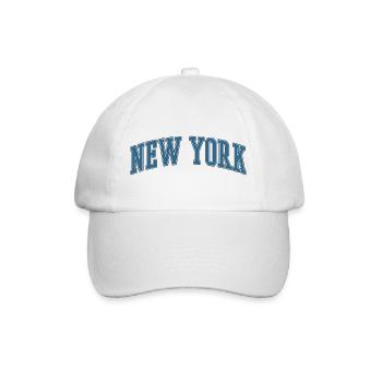 New York Arc-Schriftzug - Baseballkappe - Weiß/Weiß - Vorne