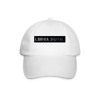 logo loriva digital 1 - Baseballkappe - Weiß/Weiß - Vorne
