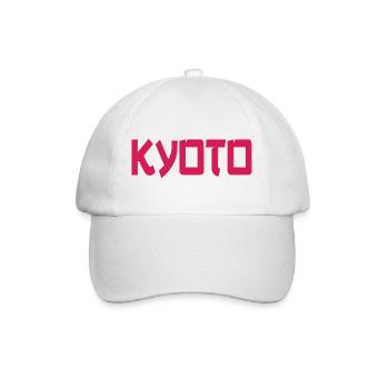 Kyoto Kunstmotiv - Baseballkappe - Weiß/Weiß - Vorne