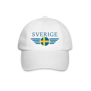 Schweden - Baseballkappe - Weiß/Weiß - Vorne