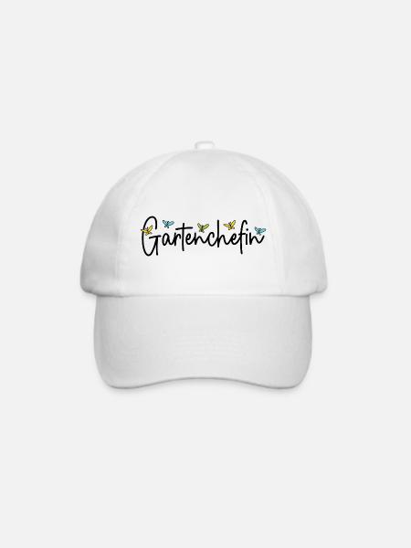 Garten Chefin Gartenarbeit Gärtnerin Gartenchefin - Baseballkappe - Weiß/Weiß
