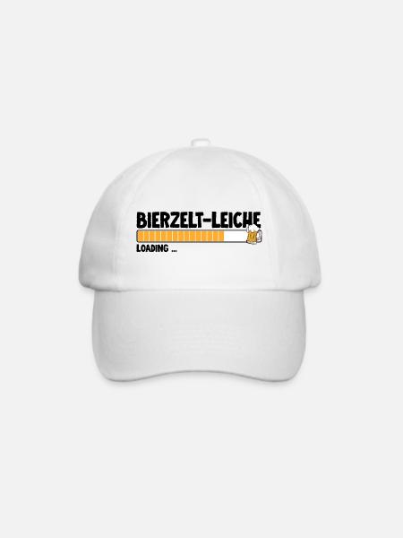 Bierbar Bierzeltleiche Bierfest Trinker - Baseballkappe - Weiß/Weiß