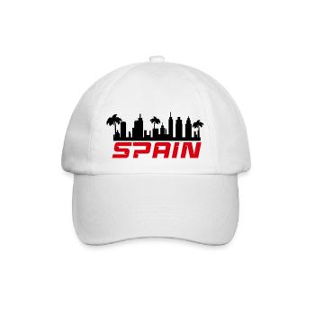 spain - Baseballkappe - Weiß/Weiß - Vorne