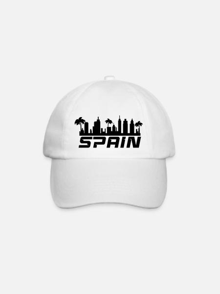 spain - Baseballkappe - Weiß/Weiß