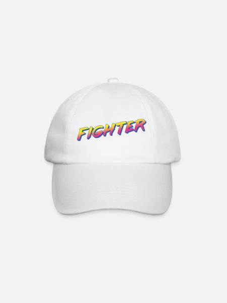 Fighter - Baseballkappe - Weiß/Weiß