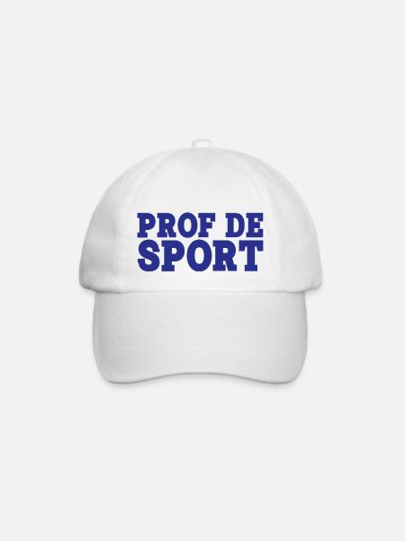 Sportlehrer - Baseballkappe - Weiß/Weiß