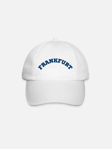 Frankfurt - Baseballkappe - Weiß/Weiß