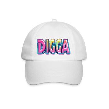 DIGGA - Baseballkappe - Weiß/Weiß - Vorne