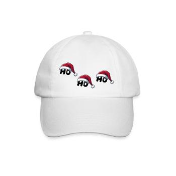 weihnachtsmann ho ho ho - Baseballkappe - Weiß/Weiß - Vorne