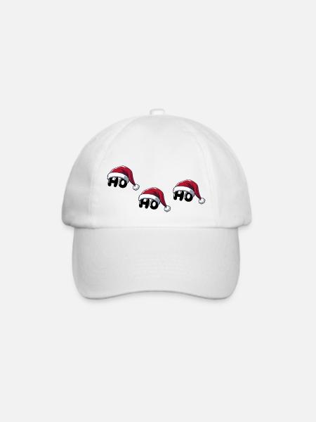 weihnachtsmann ho ho ho - Baseballkappe - Weiß/Weiß