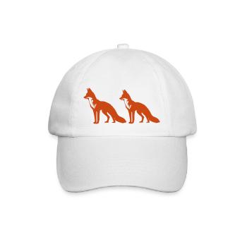 foxes - Baseballkappe - Weiß/Weiß - Vorne