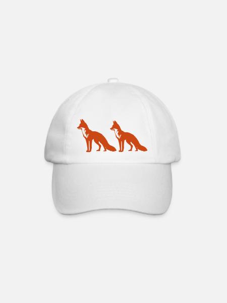 foxes - Baseballkappe - Weiß/Weiß