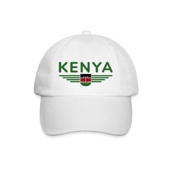 Nairobi Design für Kenia-Liebhaber - Baseballkappe - Weiß/Weiß - Vorne