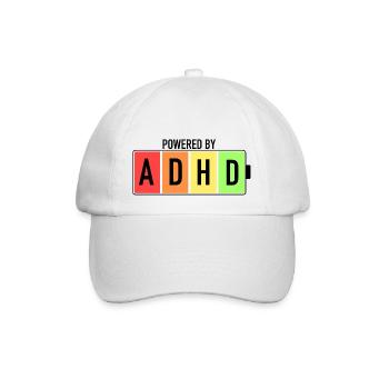 ADHS-Bewusstsein Neurodivergent - Baseballkappe - Weiß/Weiß - Vorne