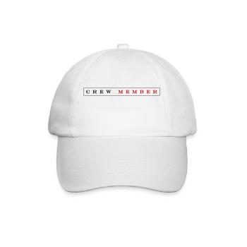 Crew Mitglied - Baseballkappe - Weiß/Weiß - Vorne